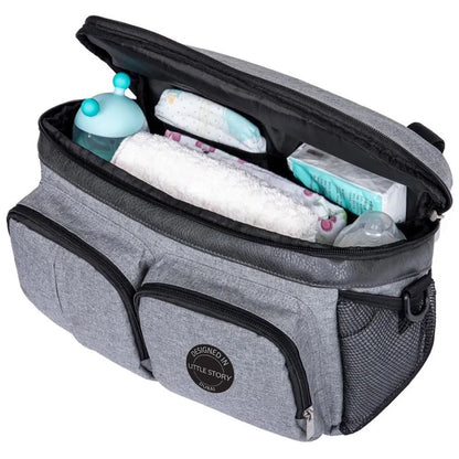 Little Story Stroller Organizer Travel Bag (Grey)