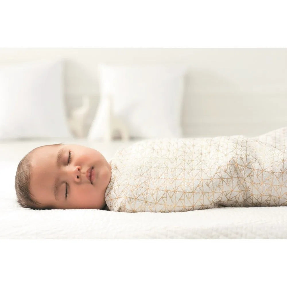 Aden & Anais Swaddles Metallic Gold Deco - Pack of 3