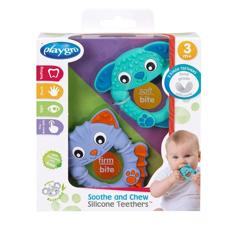 Playgro Soothe and Chew Silicone Teethers