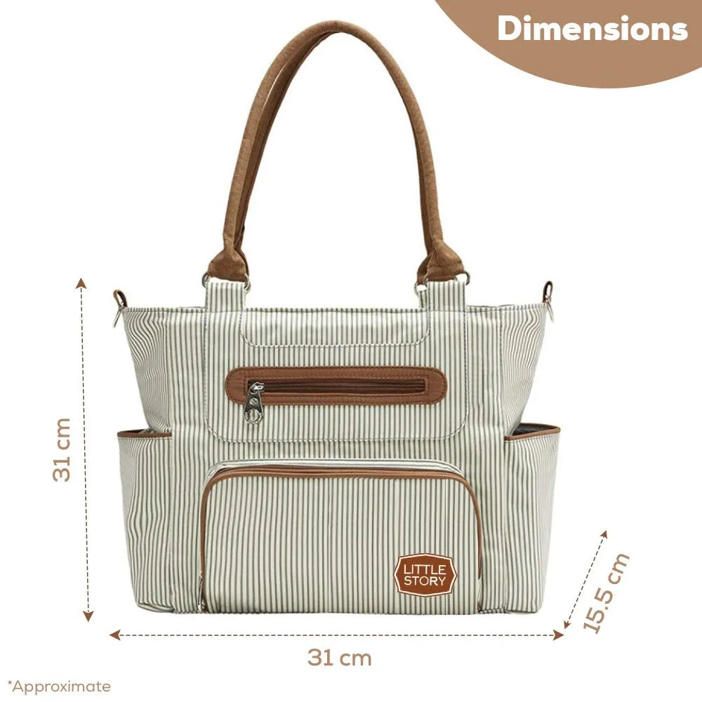 Little Story Diaper Bag Set With Stroller Hooks