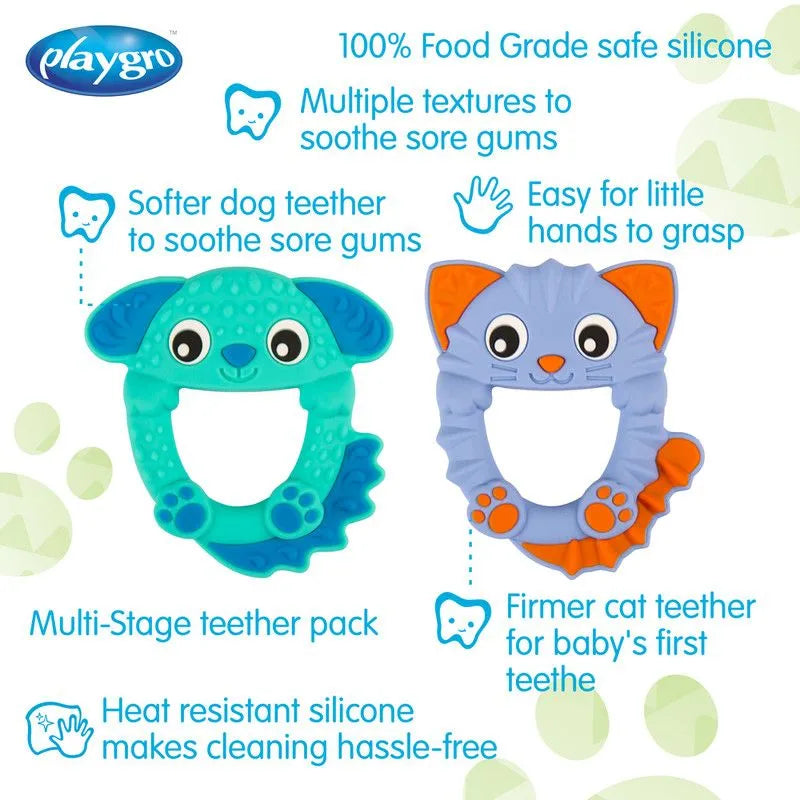 Playgro Soothe and Chew Silicone Teethers