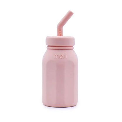 Melii Silicone Water Bottle With Straw (230 ml)