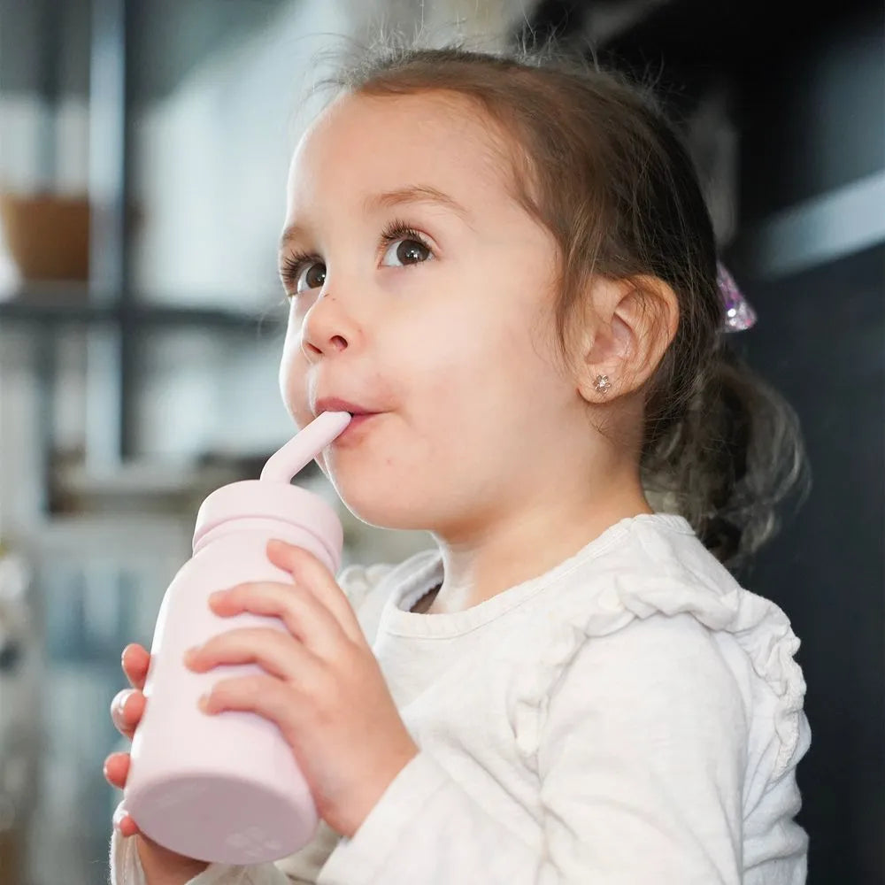 Melii Silicone Water Bottle With Straw (230 ml)