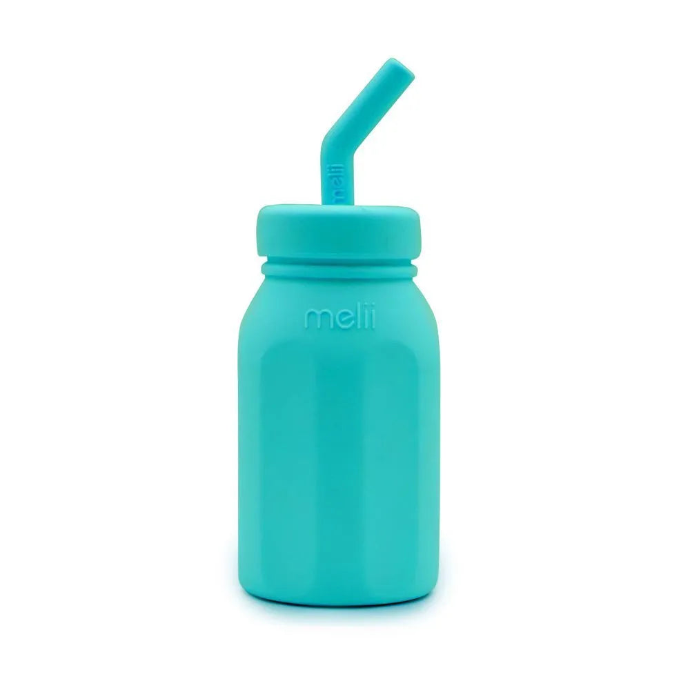 Melii Silicone Water Bottle With Straw (230 ml)