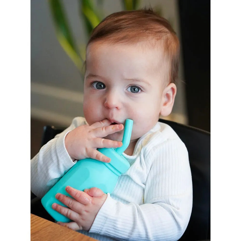 Melii Silicone Water Bottle With Straw (230 ml)