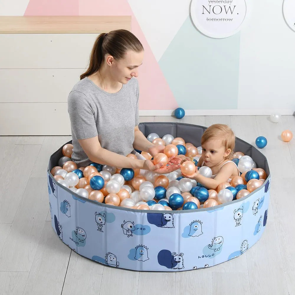 Little Story Portable Ball pit with 90 Pit Ball and Carry Bag (Multicolor)