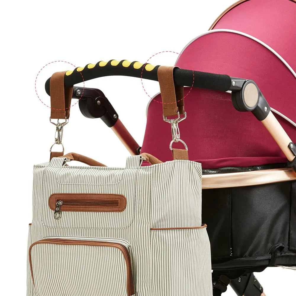 Little Story Diaper Bag Set With Stroller Hooks