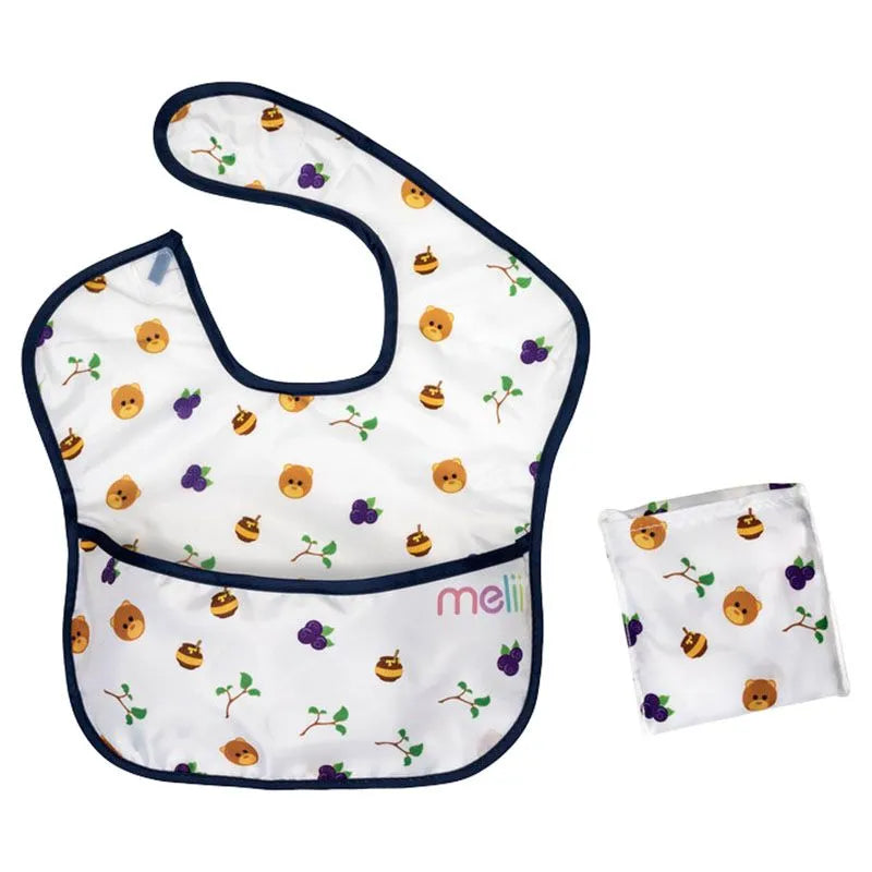 Melii Fold Up Bib With Scoop - Pack of 2