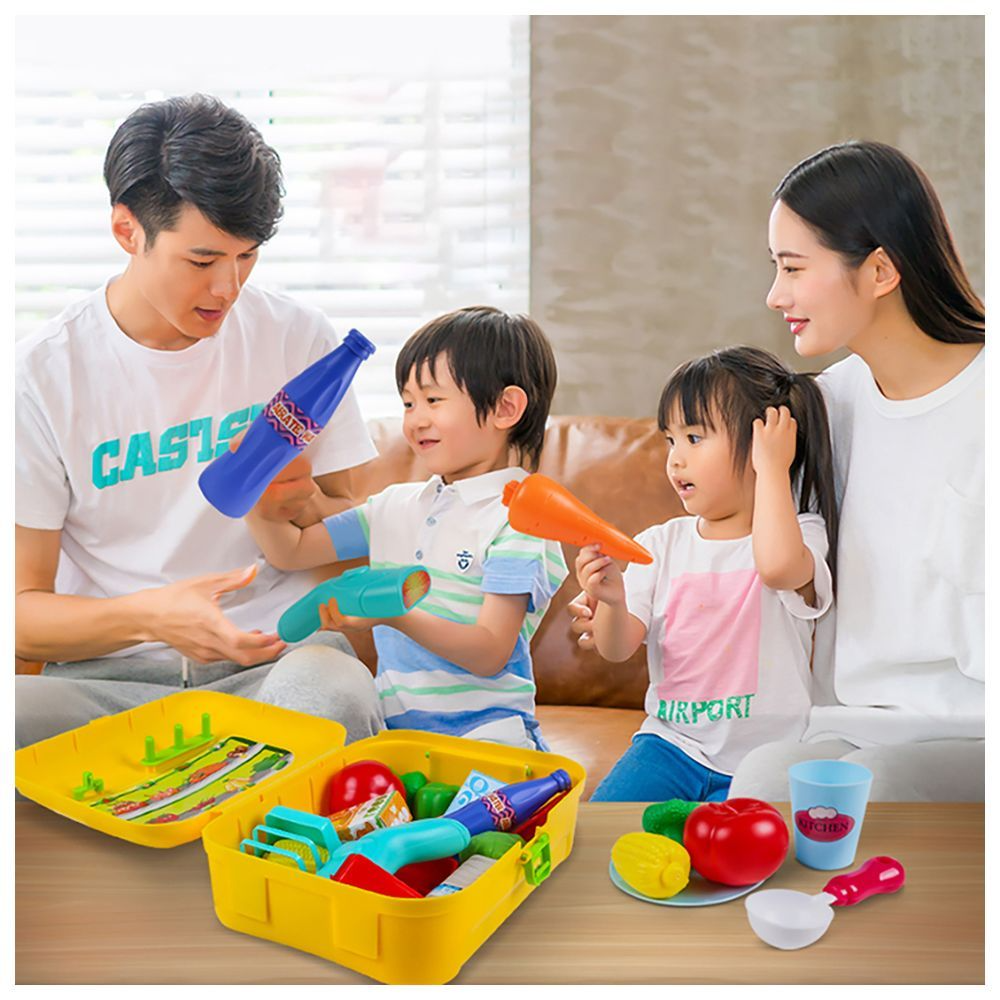 Little Story Shop Keeper Set Box Backpack (Yellow, 21 Pcs)
