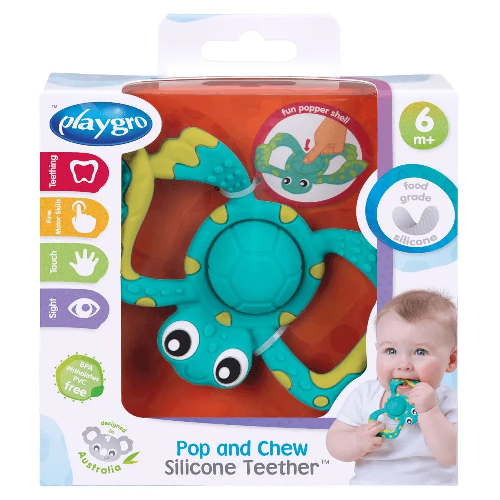 Playgro Pop and Chew Silicone Teether