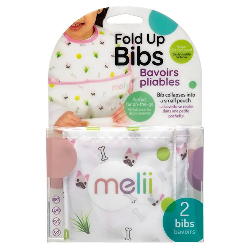 Melii Fold Up Bib With Scoop - Pack of 2