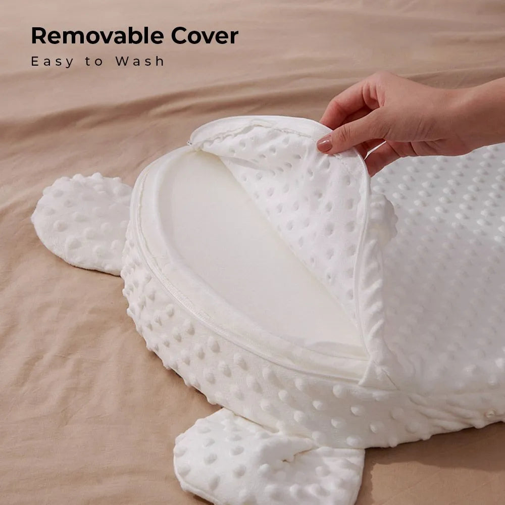 Sunveno Portable Baby Anti-Spill Milk U Shape Pillow with 10 Degree Slope Pad