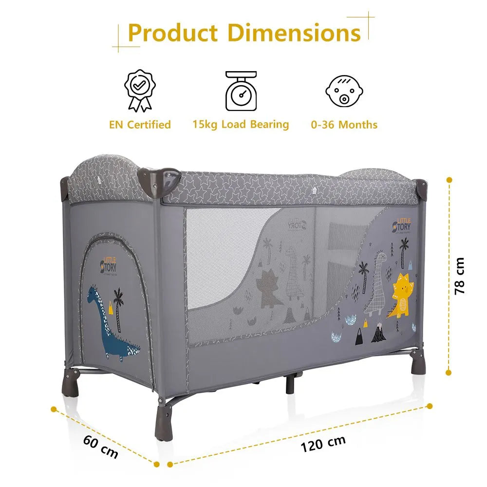 Little Story Foldable Cot and Playard