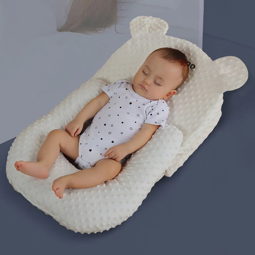 Sunveno Portable Baby Anti-Spill Milk U Shape Pillow with 10 Degree Slope Pad