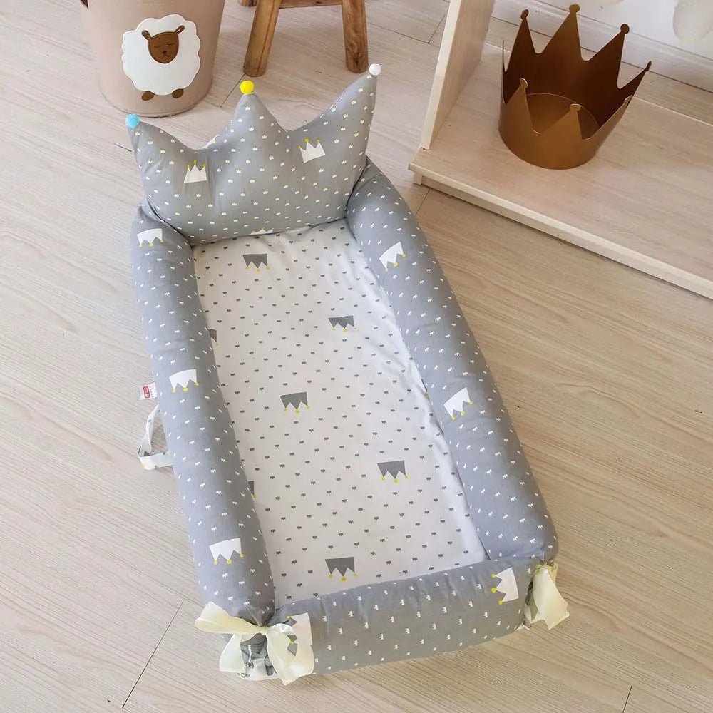 Bumble & Bird Portable Maxi Baby Nest (Royal Grey)