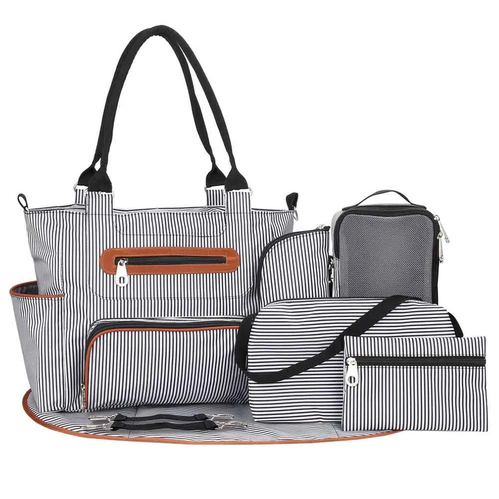 Little Story Diaper Bag Set With Stroller Hooks