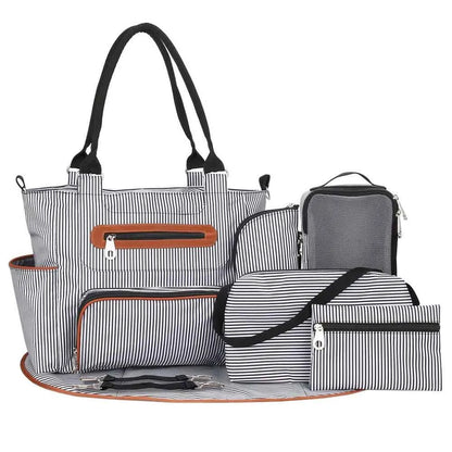 Little Story Diaper Bag Set With Stroller Hooks