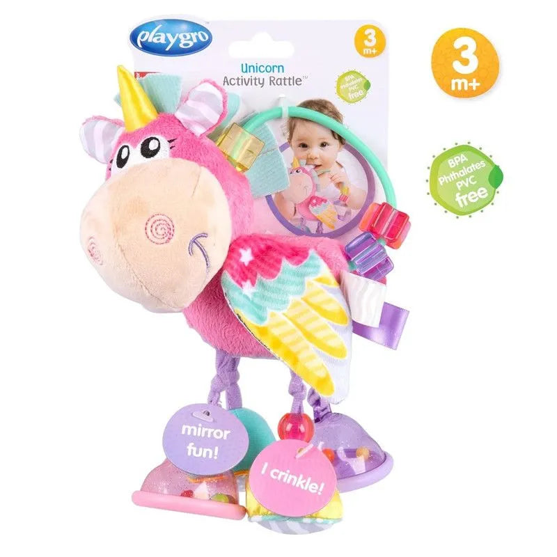 Playgro Unicorn Activity Rattle & Teether