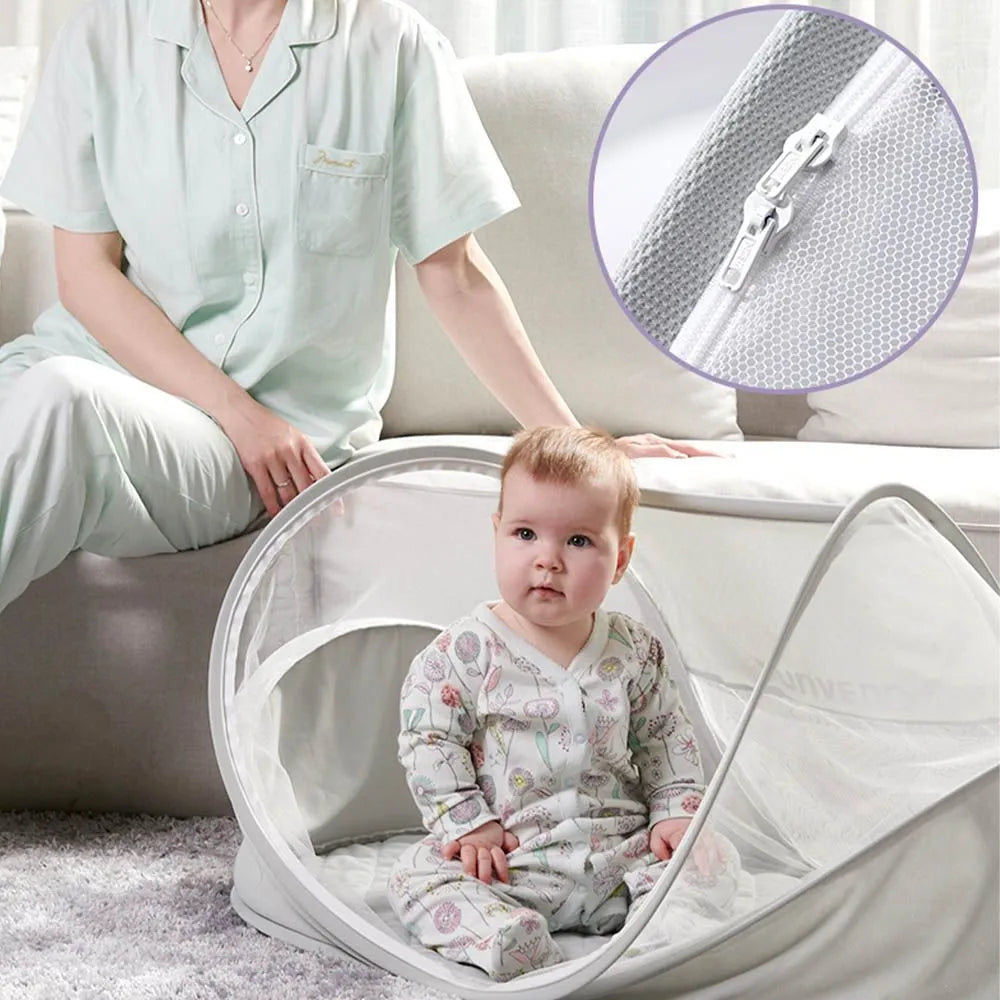 Sunveno Portable Baby Bed With Mosquito Net