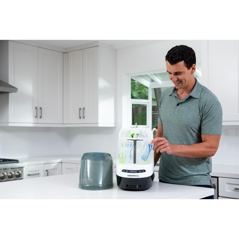 Baby Brezza Pro Bottle Washer, Sterilizer & Dryer With Formula Pro Dispenser Machine  (Black/White)