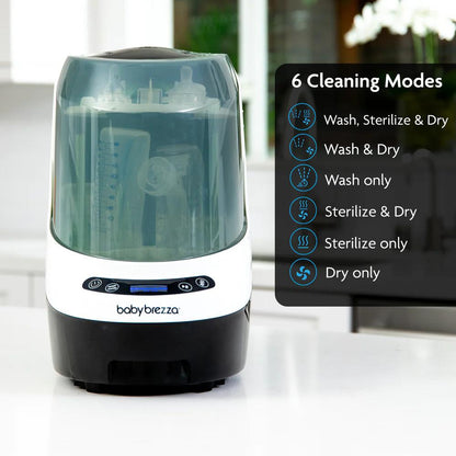 Baby Brezza Pro Bottle Washer, Sterilizer & Dryer With Formula Pro Dispenser Machine  (Black/White)