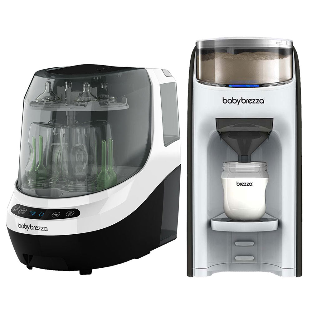Baby Brezza Pro Bottle Washer, Sterilizer & Dryer With Formula Pro Dispenser Machine  (Black/White)