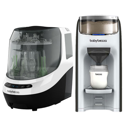 Baby Brezza Pro Bottle Washer, Sterilizer & Dryer With Formula Pro Dispenser Machine  (Black/White)