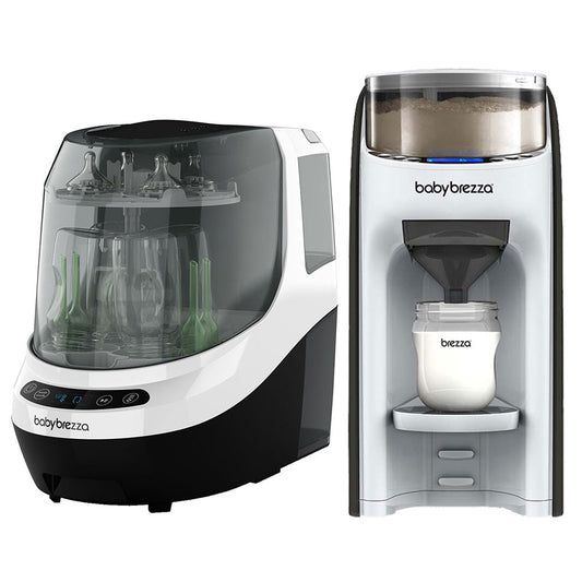 Baby Brezza Pro Bottle Washer, Sterilizer & Dryer With Formula Pro Dispenser Machine  (Black/White)