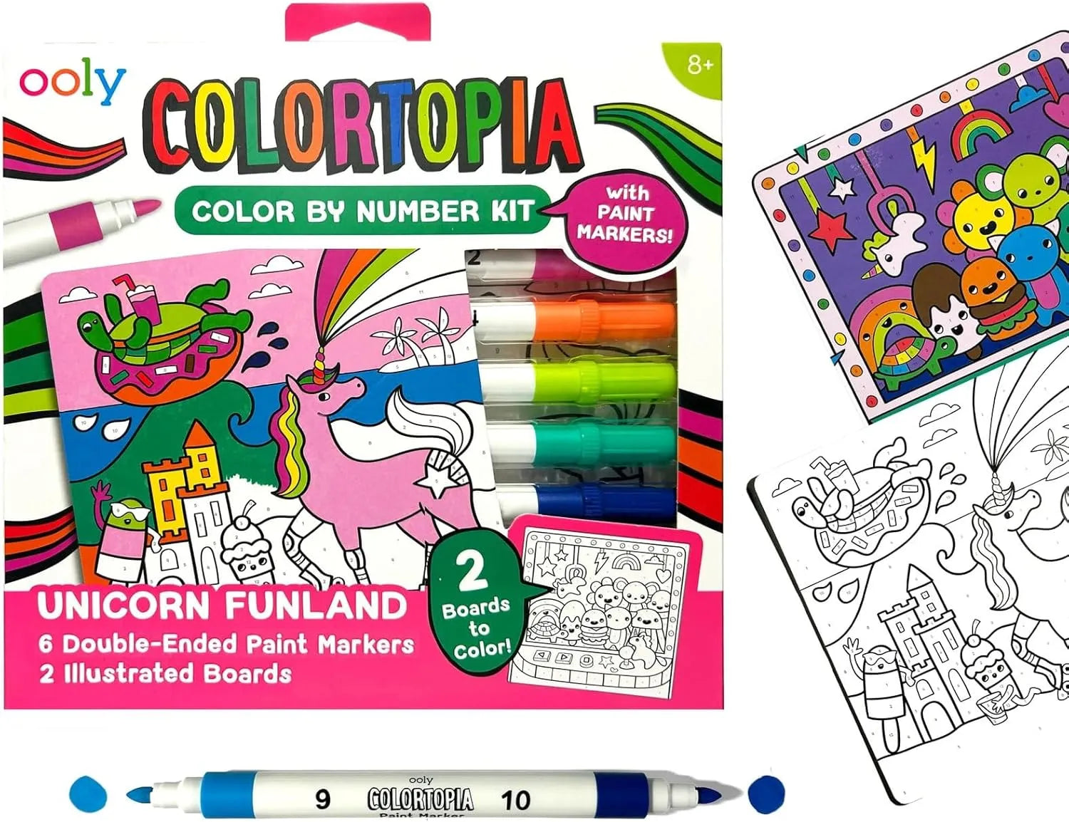 Ooly Colortopia Color by Number Paint Marker Kit