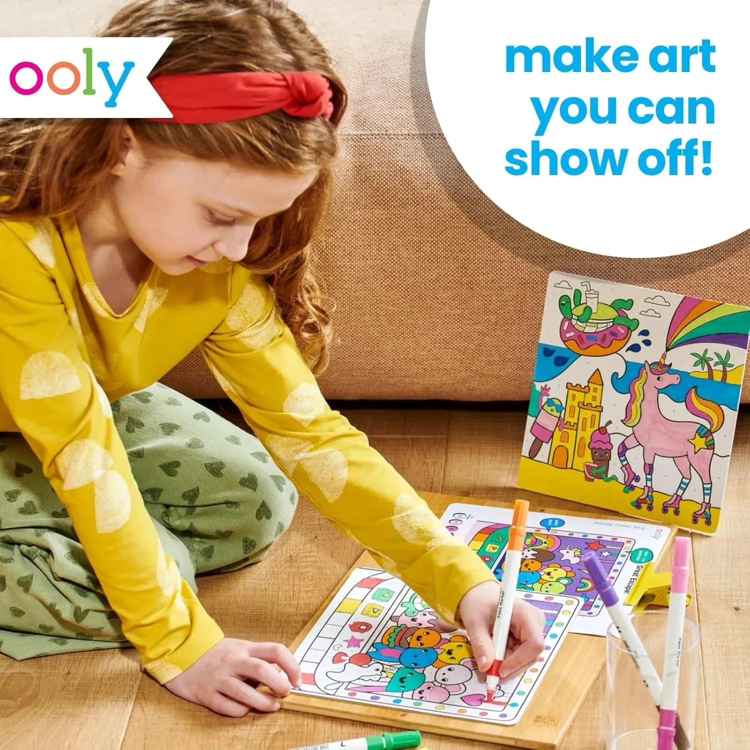 Ooly Colortopia Color by Number Paint Marker Kit