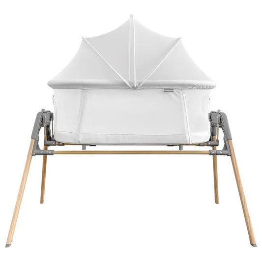 Teknum 3-in-1 Baby Cradle Bassinet With Mosquito Net – White.