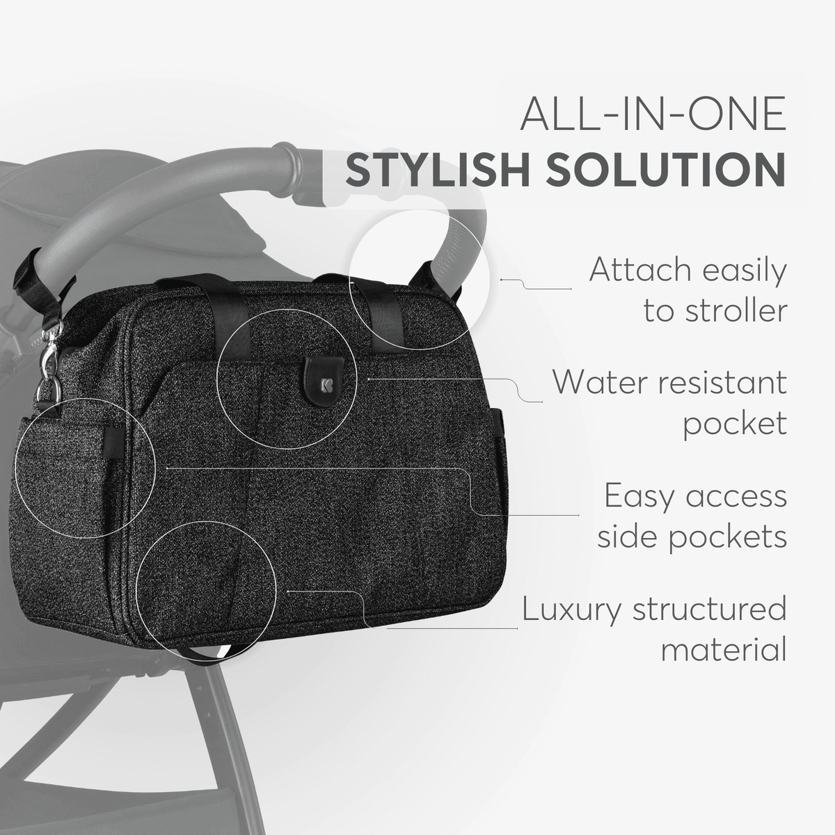 Kikkaboo - Mama Chelsea Bag - Black