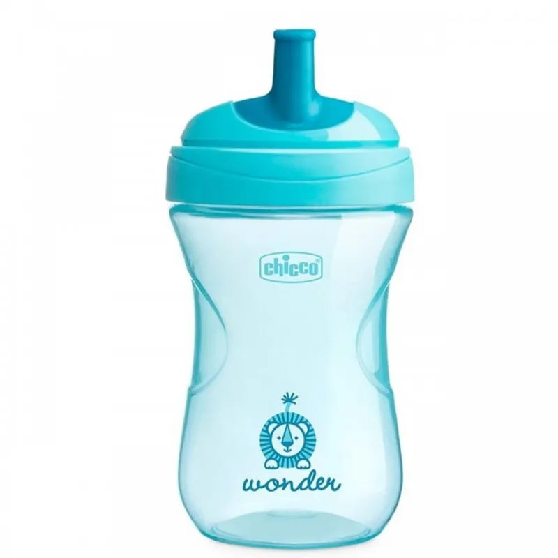 Chicco Advanced Cup 266 ml Baby Bottle Cup 12+ Months for Learning to Drink, Drinking Glass with Straw, Ergonomic Spout and Easy Sips Valve, BPA