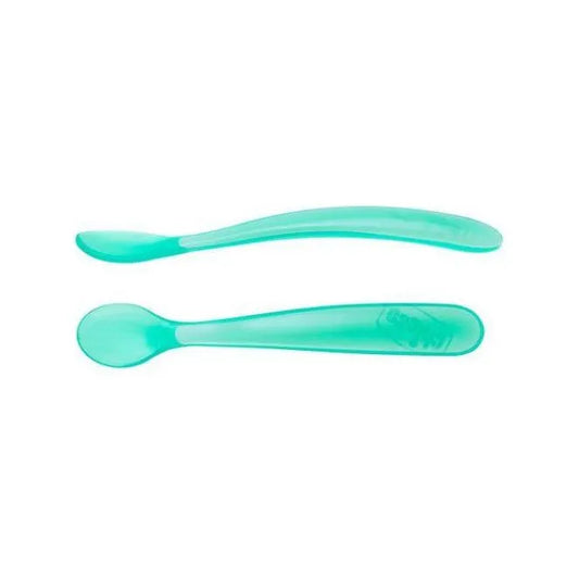 Chicco Soft Silicone Spoon Bi-Pack (6M+)