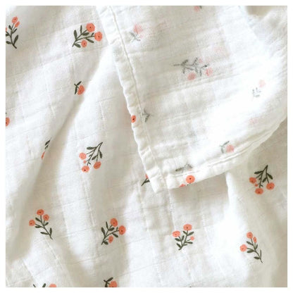 A Little Lovely Company Muslin Cloth (60cm x 60cm, Little Flower) - Set of 2