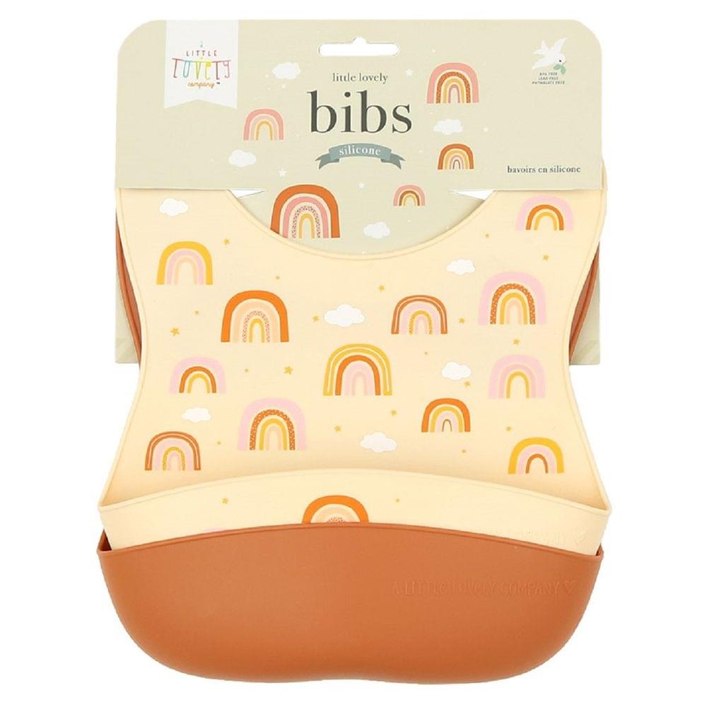 A Little Lovely Company Silicone Bib (Rainbow) - Set of 2