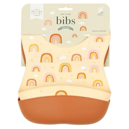 A Little Lovely Company Silicone Bib (Rainbow) - Set of 2