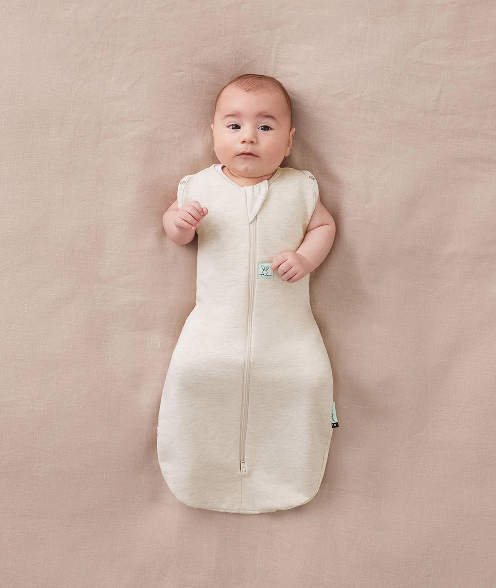 ErgoPouch Cocoon Swaddle Sack 0.2 TOG, Oatmeal Marle