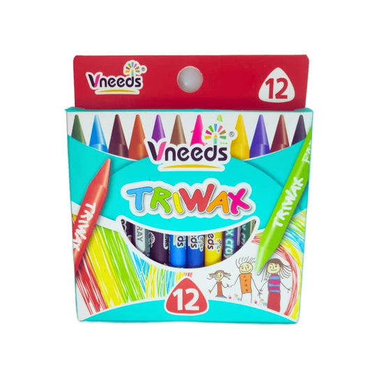 Vneeds Triwax Crayons (12 Pcs)