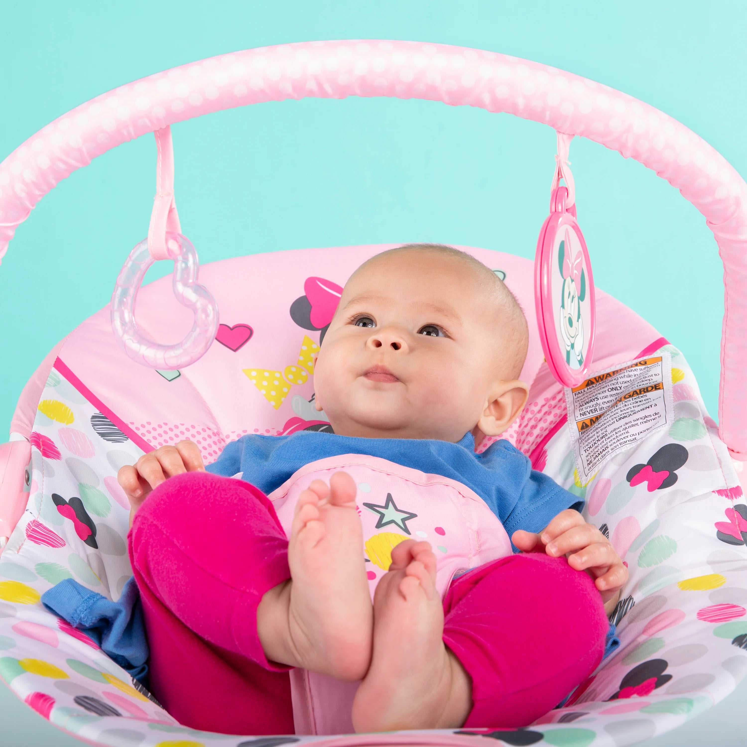 Bright Starts Minnie Mouse Spotty Dotty Vibrating Bouncer