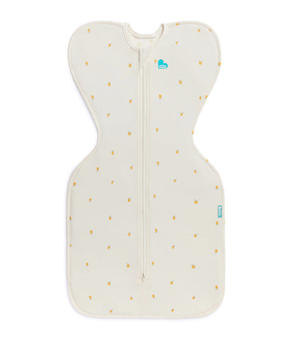 Love To Dream Swaddle UP Stretch Cotton Bamboo (Lemon Cream, 0-3 Months, Small)