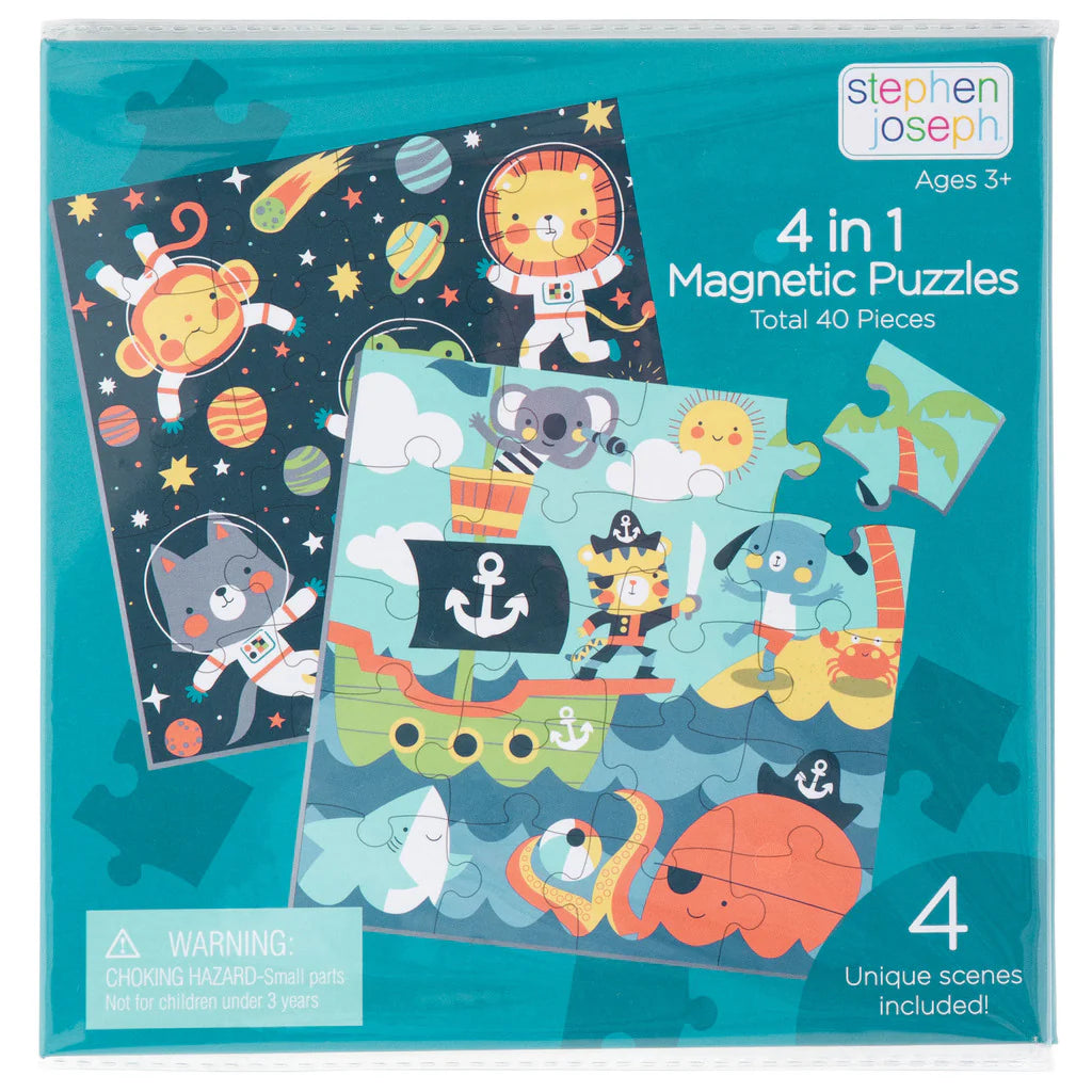 Stephen Joseph 4 In 1 Magnetic Puzzle Book