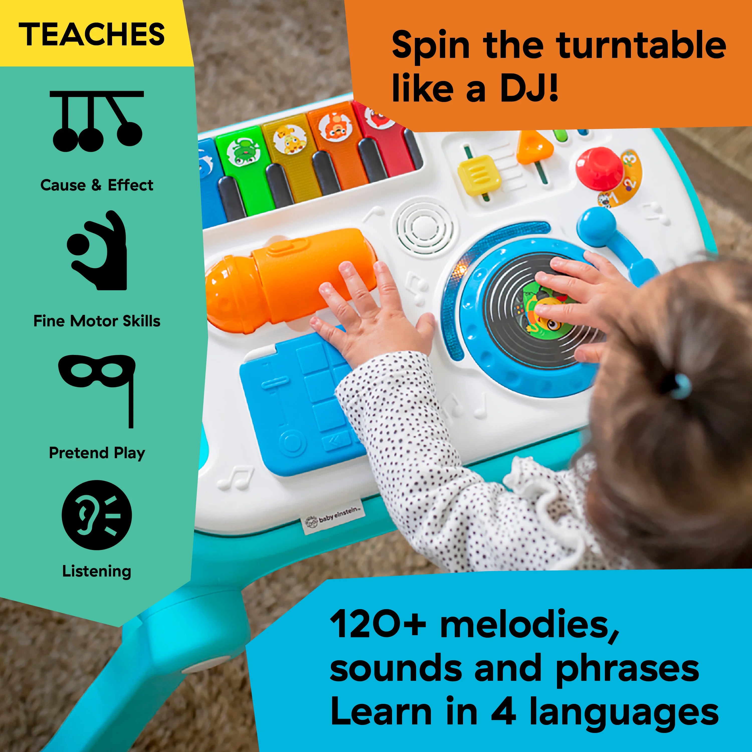 Baby Einstein Musical Mix ‘N Roll 4 In 1 Activity Walker