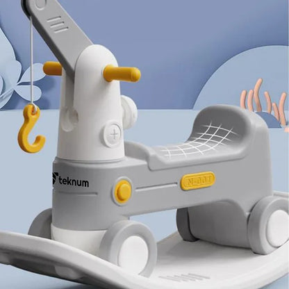 Teknum 2-in-1 Rock Ride On – Grey
