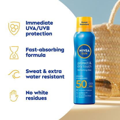 Nivea Sun Protect & Day Touch Refreshing Mist Spf 50 (200ml)