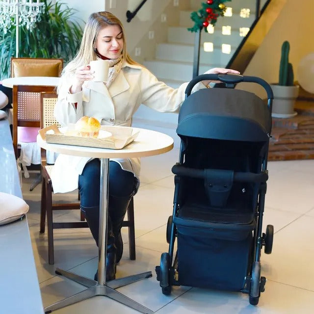 Teknum 2 In 1 Glide Stroller (Black)