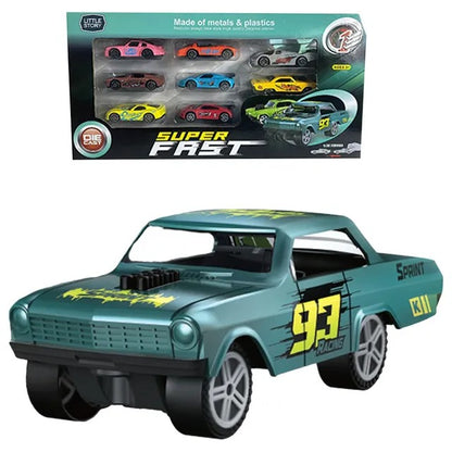 Little Story Slide Die Cast Toy Car Play Set