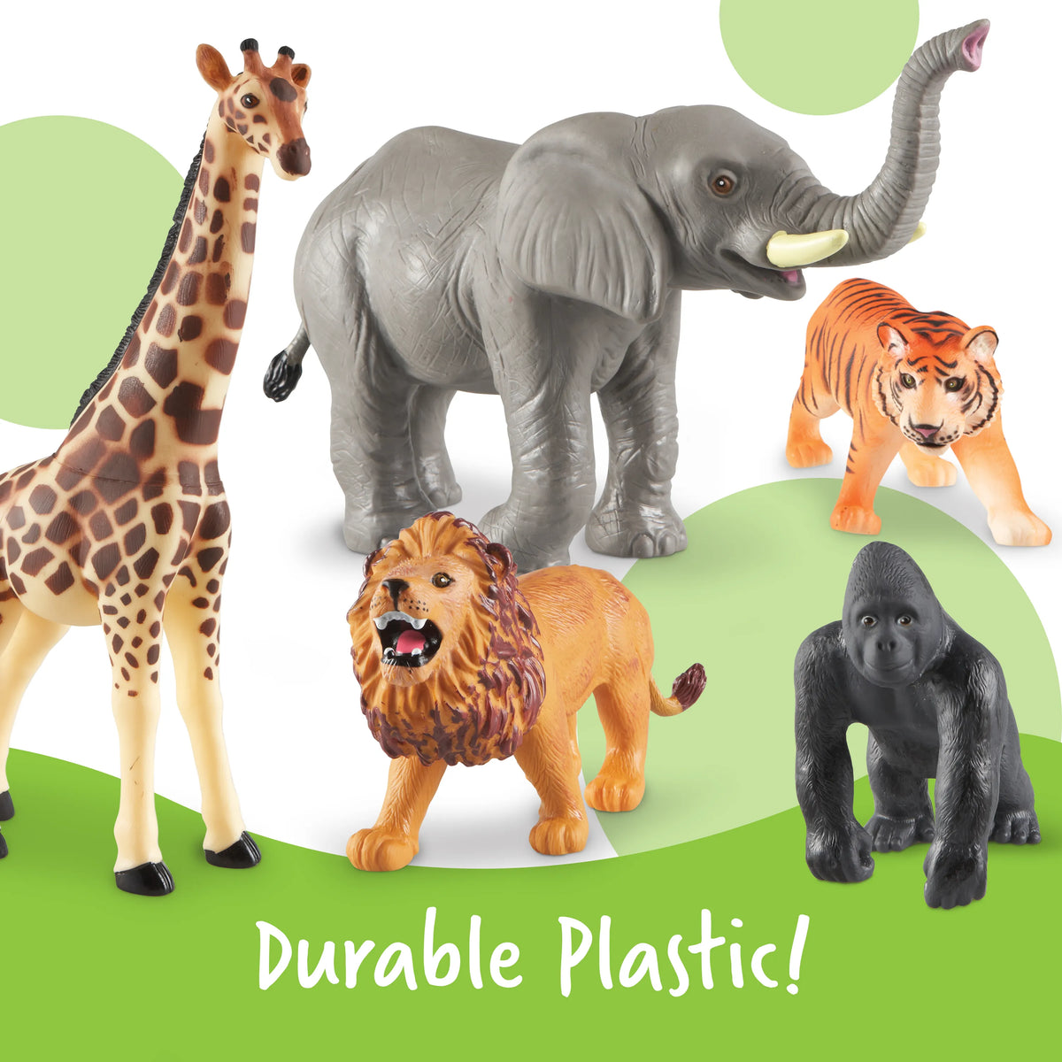 Learning Resources - Jumbo Jungle Animals Realistic Figures for Kids