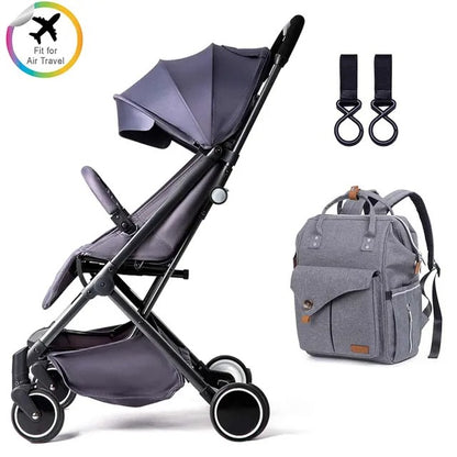 Teknum Travel Lite Stroller with Alameda Diaper Backpack