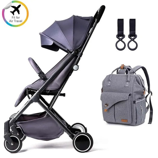 Teknum Travel Lite Stroller with Alameda Diaper Backpack